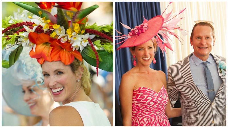 Two of Amy's award-winning Devon hats. (Photos by Brenda Carpenter)