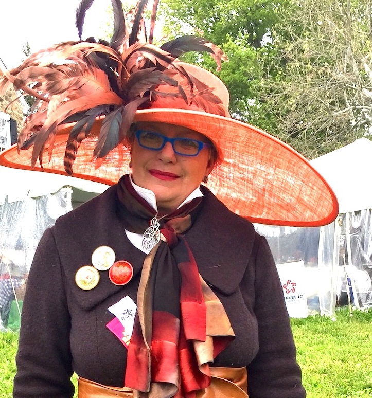 PR gal and Hats by Katie fan Sarah Doheny at the Radnor Races. 