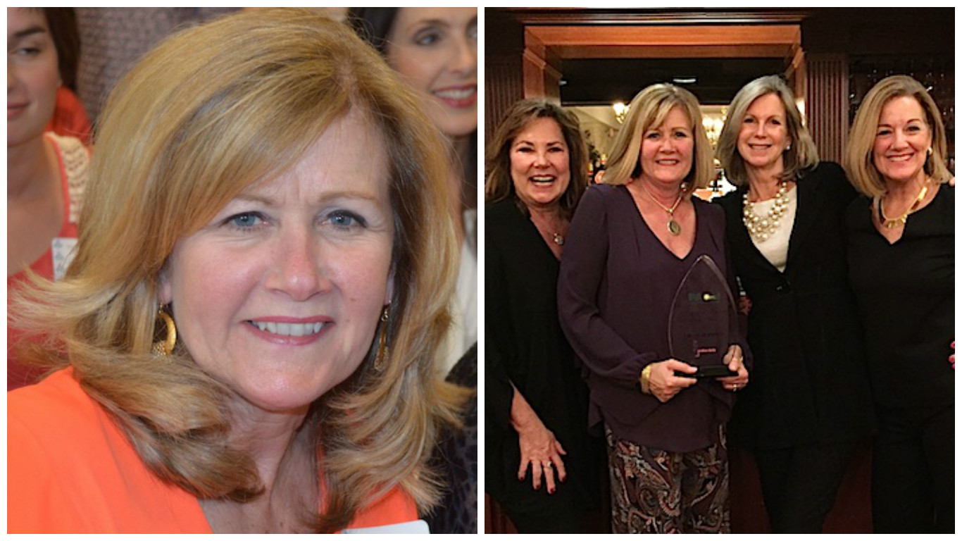 Susan and her loyal Polka Dots team on the night she received the Paoli 2015 Business Person of the Year award. 