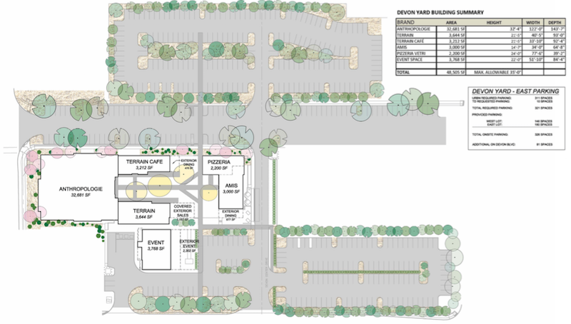 The new site plan shows LOTS of surface parking.