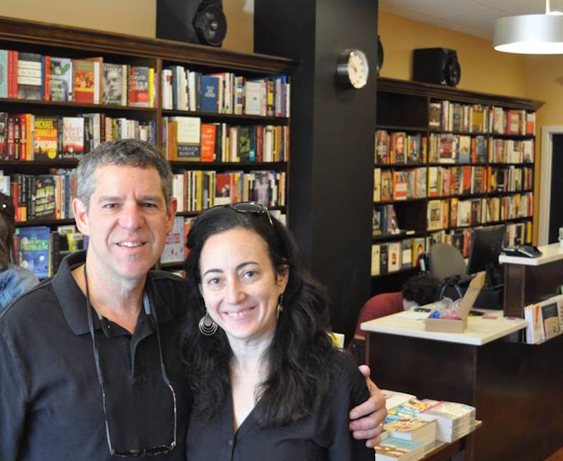 Bookshop proprietor Ellen Trachtenburg and husband Al Freedman.