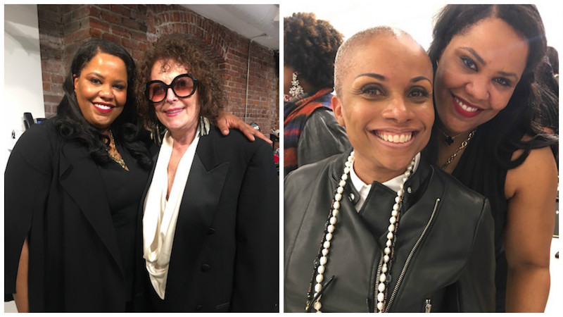 (Left) Honoree Taliba Foster and Center City boutique owner Joan Shepp at the awards party; (Right) Dr. Foster with Philly/Bryn Mawr lash & brow guru Deneen Marcel.